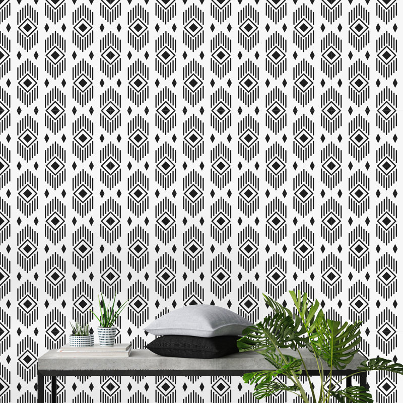 Rouleau de papier peint Tribal, L 16,67 po x l 25 po