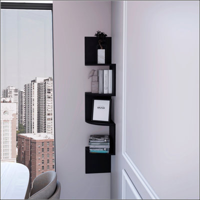 Full-Wall Floating Shelf