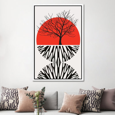 Warming Roots - Red 1 Piece Wall Art on Canvas