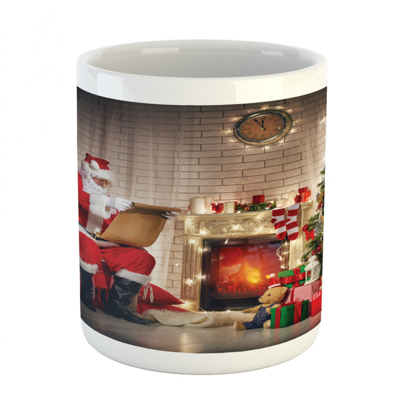 Grande tasse à café santa