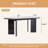 70.86" W Rectangular Solid Wood Dining Table-502748101