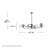 Oberon 8-Light Sputnik Modern Linear Chandelier-111732591