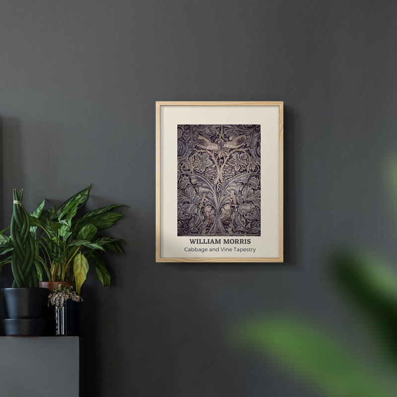 William Morris, reproduction encadrée XCI, Naturel, H 14 po x l 11 po