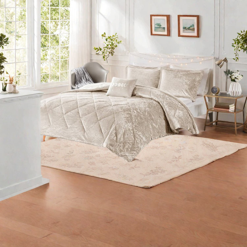 Ensemble de literie en velours luxueux, confort hypoallergénique, élégance pour la maison