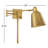 Solstice 1 - Light Dimmable Swing Arm in Brass-1716072081