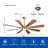 SkyFan Procyon 60" 8-Blade Ceiling Fan-1915964824