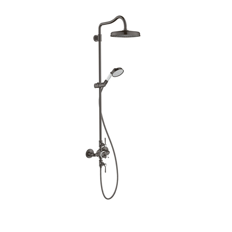 Montreux Shower Faucet with AirPower, Brushed Black Chrome