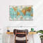 Globe terrestre carte du monde sur toile-806209355