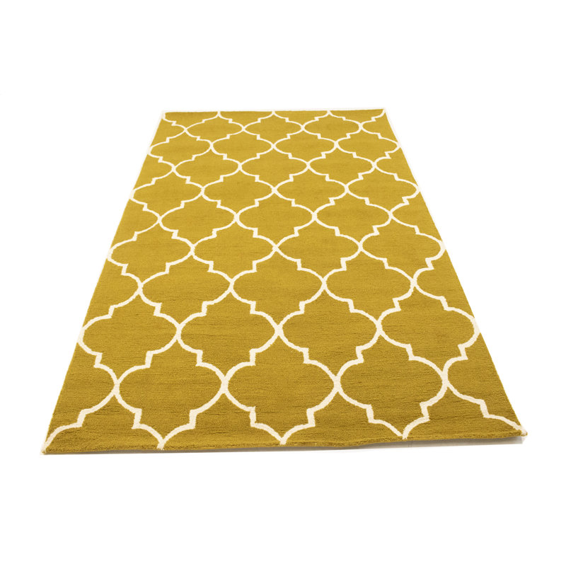Tapis oriental doré moderne 5 x 8
