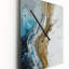 Horloge murale moderne grise et or moderne abstraite IV-634044402