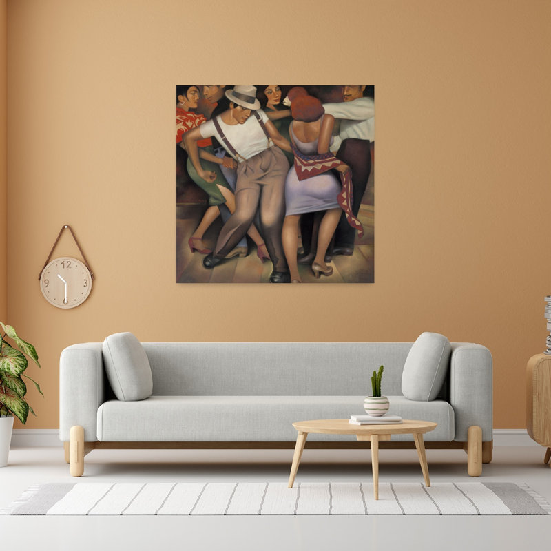 Latino Jazz, art contemporain abstrait, H 48 po x l 48 po