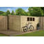 Shiplap Pent Wooden Shed-121671757