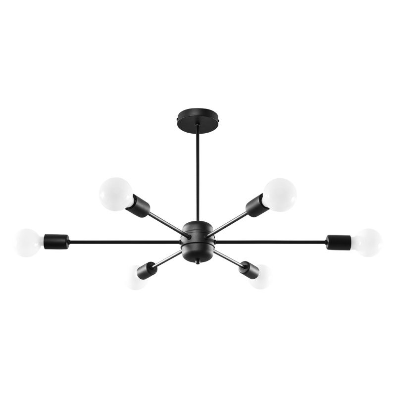 Bulb Pendant, 6 Lights, 46cm H x 68cm W x 86.5cm D