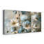 Art floral sur toile tendue, reproduction de peinture à l'huile pastel doux (ensemble de 3)-1443009310