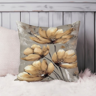 Floral Gold Flowers Modern