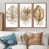 Toile avec cadre flottant brun
