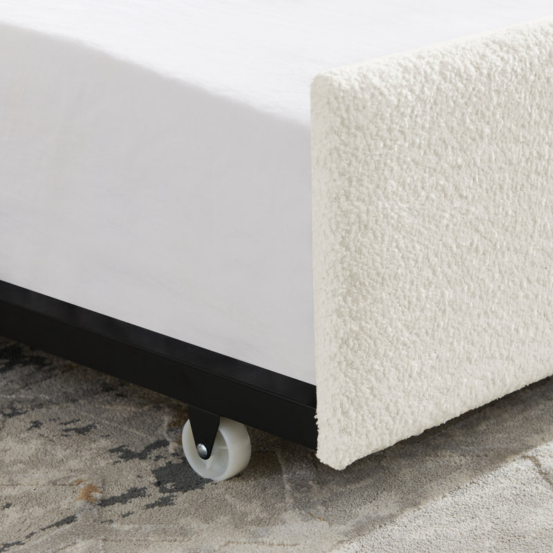 Lit de jour rembourré en tissu luxueux Boucle