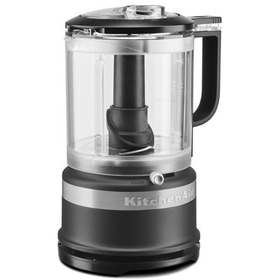 Hachoir 5 tasses KitchenAid avec lame polyvalente et accessoire fouet, noir mat