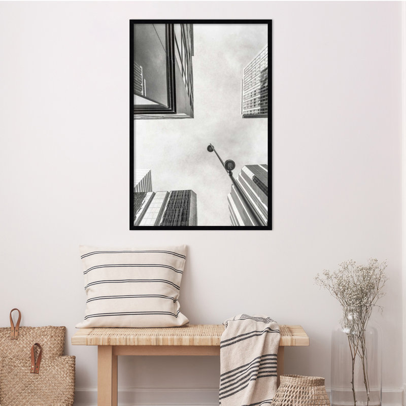 Modern Architecture by Rick Cotter, 41" H x 28" W, Black Framed