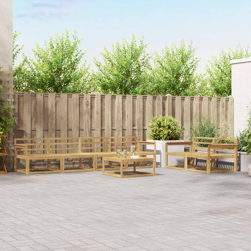  Outdoor Sofa Set 7 pcs Garden Furniture Patio Sofas Sectional Decor