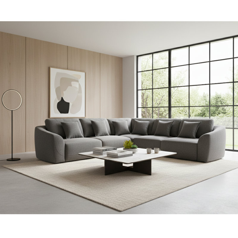 4 Seater Corner Sofa , Grey