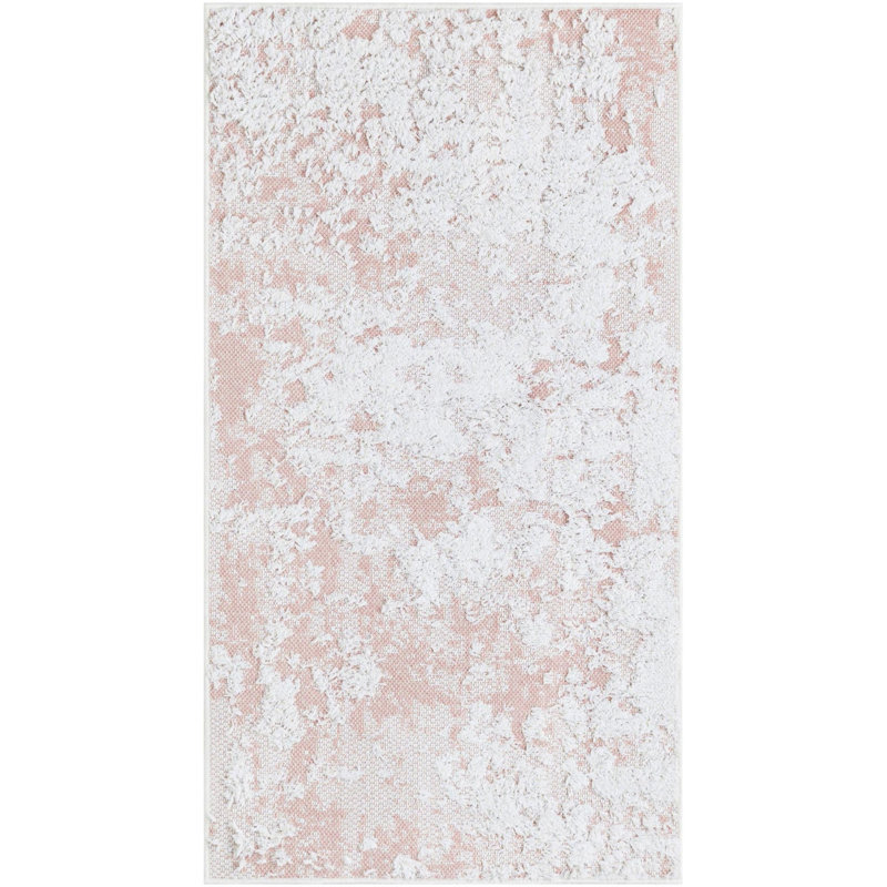 Cotton Abstract Indoor Rug, Runner 2'3" x 4'1"