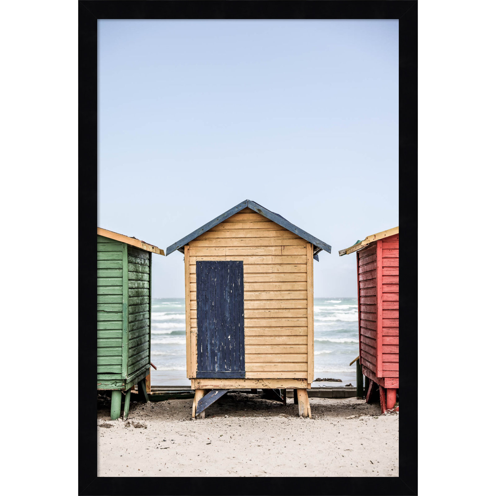 Rolandat "Yellow Hut" Print, 21" H x 15" W, Black