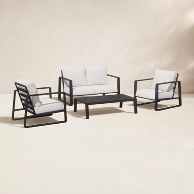 Leanna 4-Person Complete Patio Set