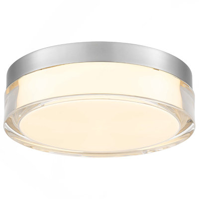 9" Chrome Inegrated LED Flush Mount