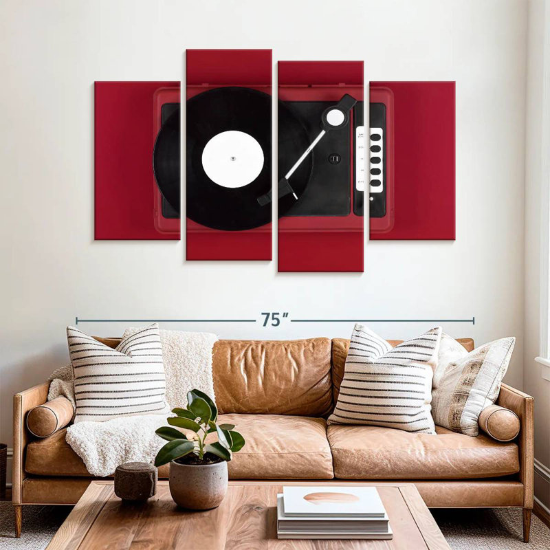 Abarca Red Turntable, 42" H x 68" W