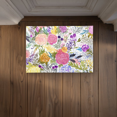 Bundle of Flowers Door Mat - Decorative Indoor Outdoor Mat