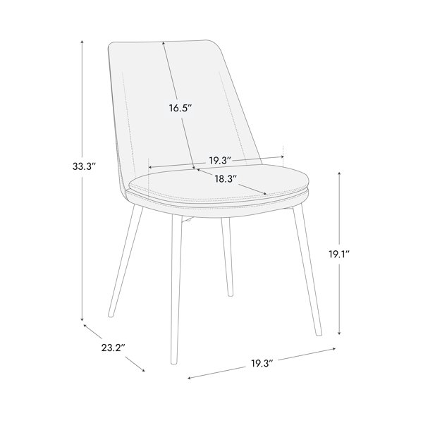 Wade Logan® Betzalel Solid Back Parsons Chair & Reviews | Wayfair