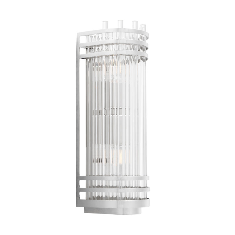 Gulf 2 - Light Flush Mounted Sconce, Silver, 15" H x 5" W x 5" D