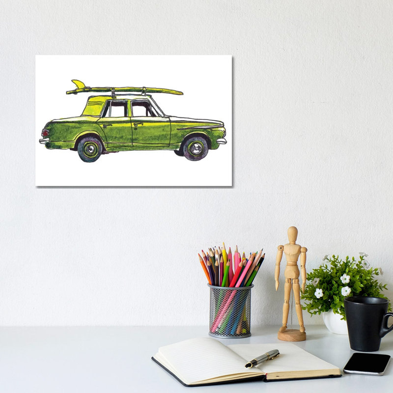 Surf Car XII by Paul McCreery - Gallery-Wrapped Canvas Giclée on Canvas, 20.32 cm H x 30.48 cm W, No Frame