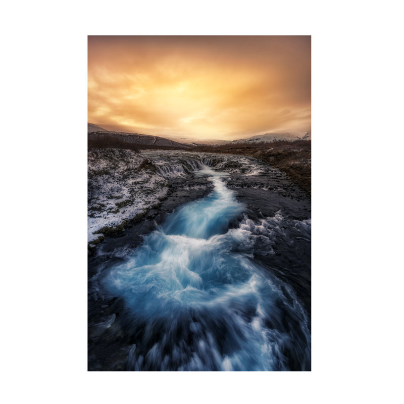 Jorge Ruiz Dueso Bruarfoss Canvas Art, 12" H x 19" W