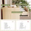 Commode cannelée 3 tiroirs