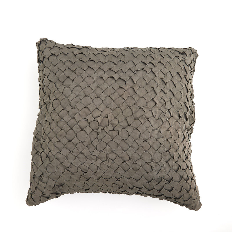 Square Pillow Cover & Insert, Gray