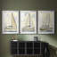 NAUTICAL Series CXIX - Impression sur mesure encadrée de qualité supérieure - 3 pièces-1950197935-1950197931