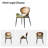 Pateley Mid-Century Modern Rattan Dining Chair Set-107868626-107868624