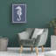 Art sur toile Fab Funky «Mixed Nautical White on Indigo Blue IV»-2038830311