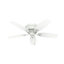 Ventilateur de plafond encastré à 5 pales de 46 po avec chaînette et ensemble d'éclairage inclus Hatherton-23681174