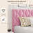 Pink King Bed Frame with Upholstered Headboard Heavy-Duty Platform Bed Frame with Strong Wood Slats No Box Spring Needed/Noise Free/Easy Assembly-1209085169