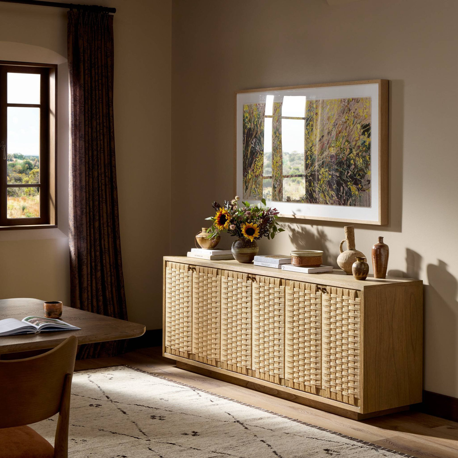 82'' Sideboard, Sandy Mindi Veneer