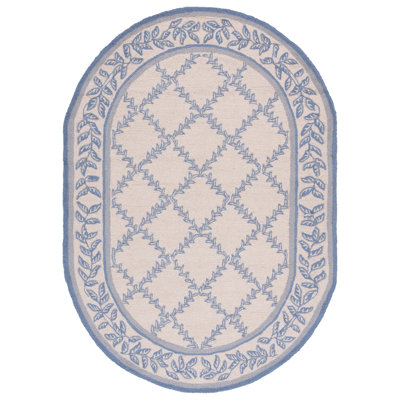 Roseta Hand Hooked Wool Pile Geometric Rug