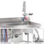 Bassin utilitaire robuste en acier inoxydable autoportant