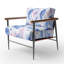 Chaise d'appoint Boho - fauteuil délicat à motif cachemire-1350057582