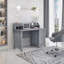 Classic Office Desk With Storage, Grey