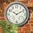 16" INDOOR/OUTDOOR WALL CLOCK, SILVER FINISH