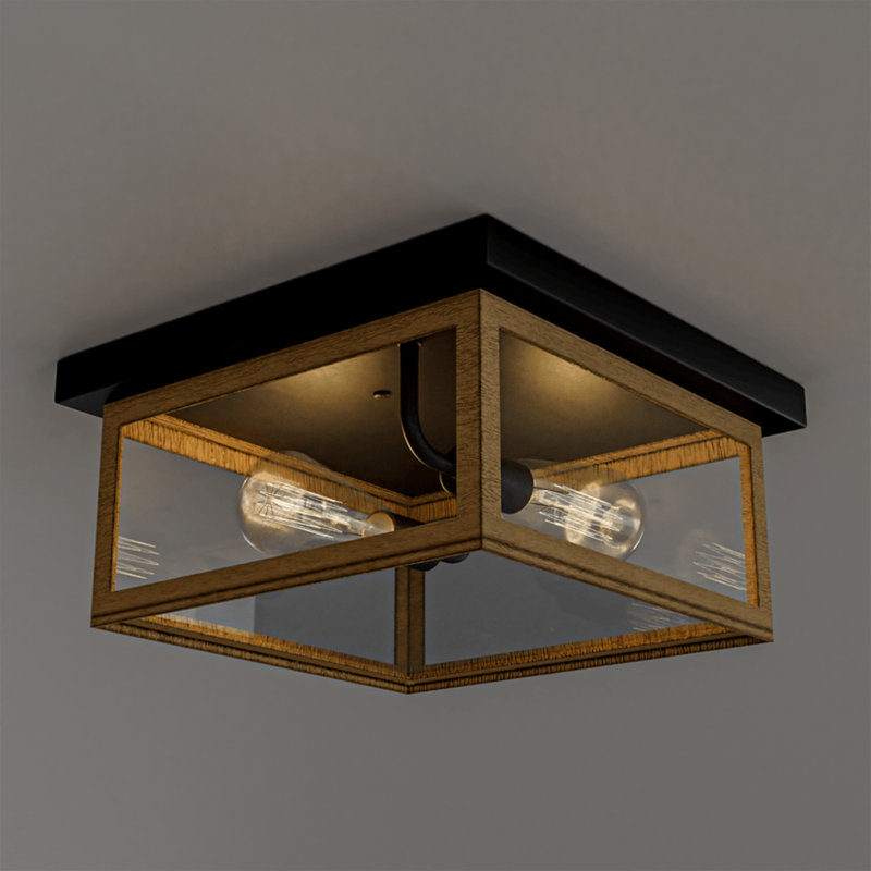 Plafonnier encastré 2 lumières