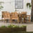 Alfonsi 6 - Person Acacia Wood Patio Dining Set with Rectangular Table-333846973